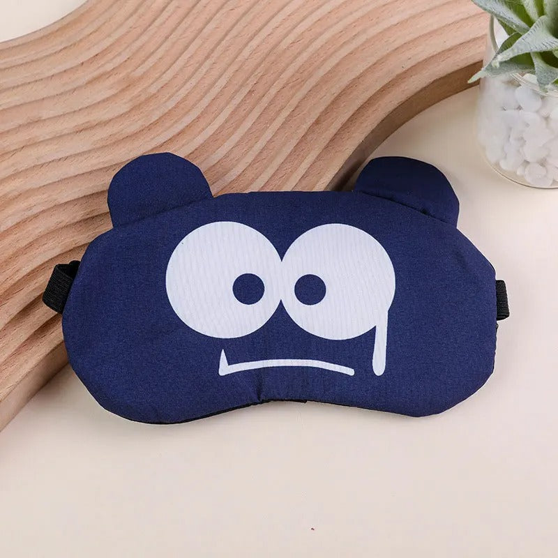 Cute Animal Sleep Mask with Removable Cooling Ice Bag (Random Design)