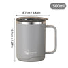 Wavy Ribbed Coffee Mug – Textured Minimalist Tea Cup (Random Color)