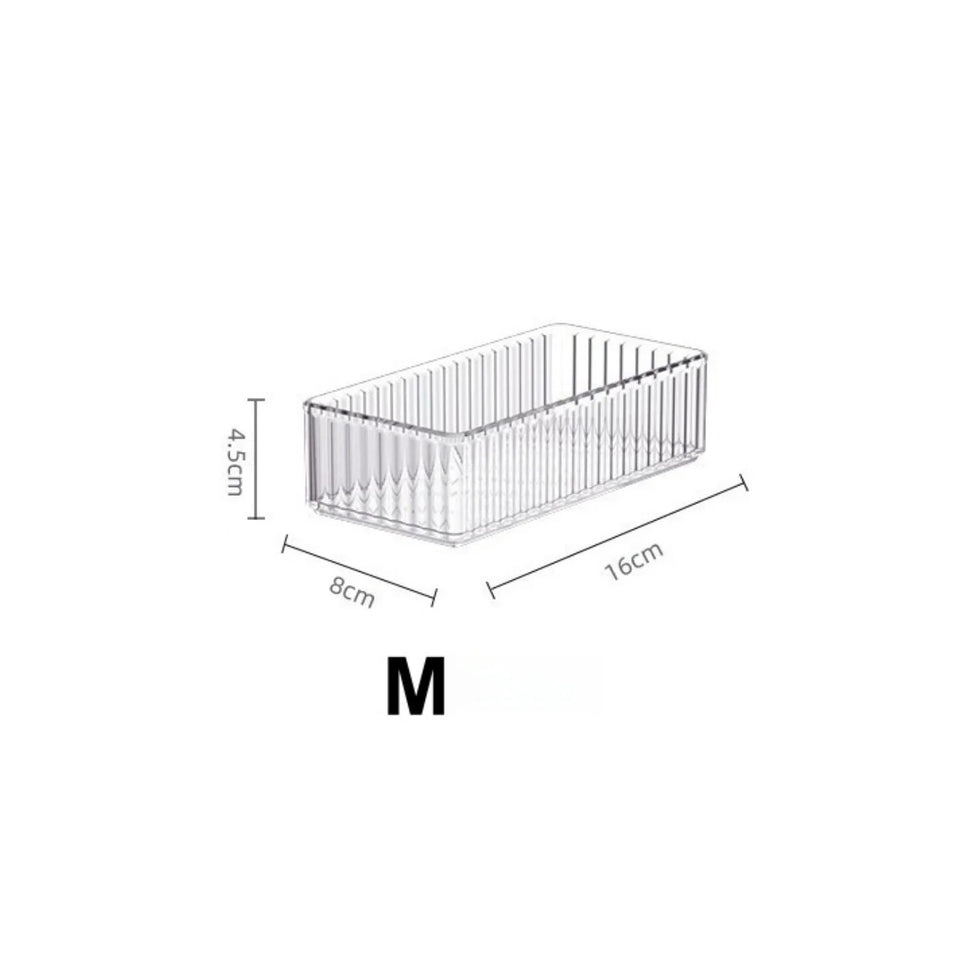 3-Piece Acrylic Drawer Divider & Makeup Tray Set