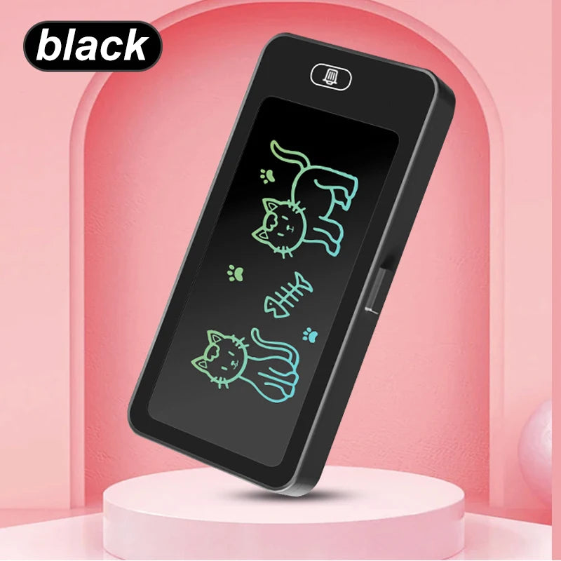 2-in-1 Kids Pencil Box with Multicolor LCD Writing Tablet