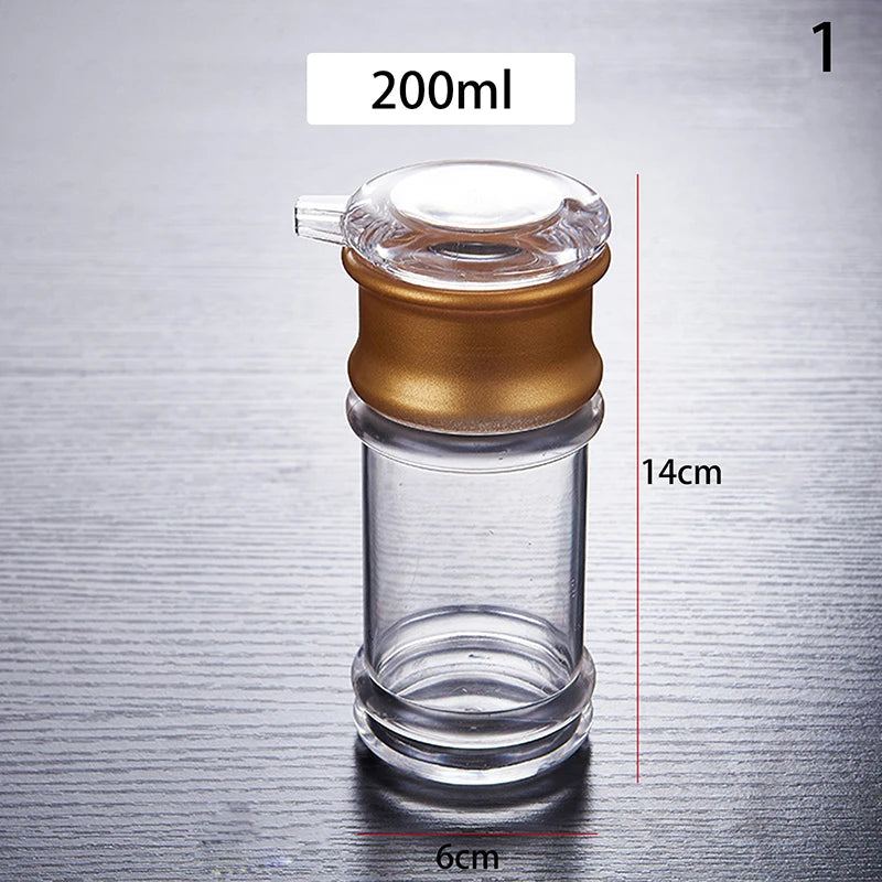 Acrylic Cooking Oil Bottle: Leakproof Dispenser 200ml