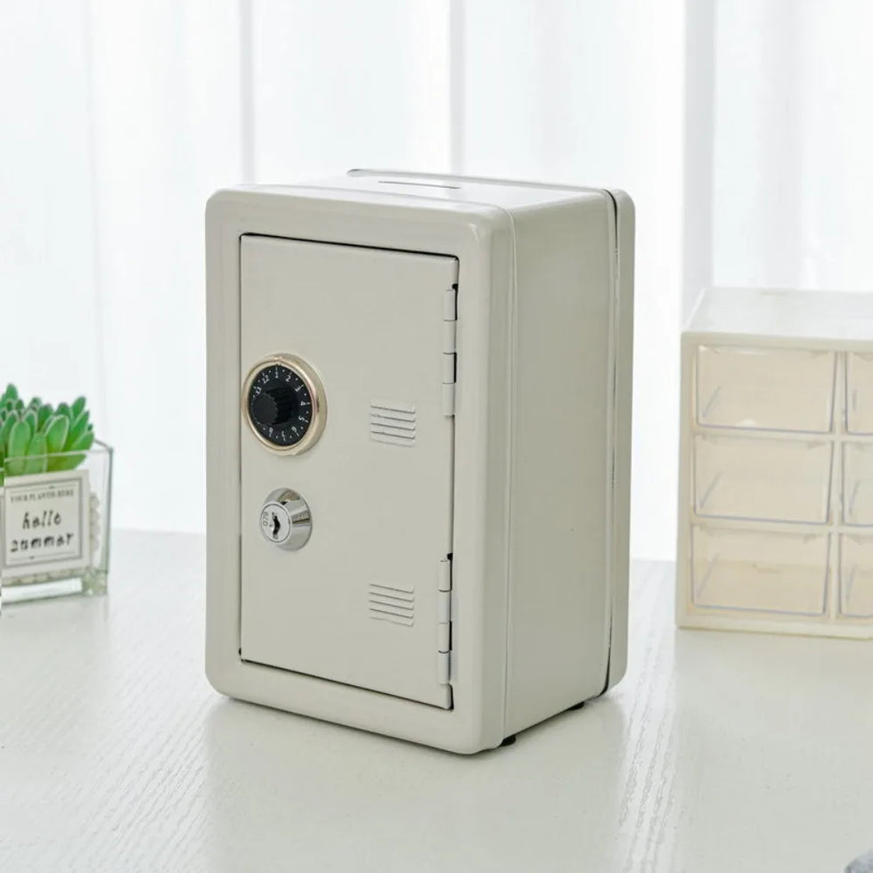 Mini Metal Safe Creative Savings Money Box (Random Colours)