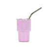 Premium Mini Stainless Steel Insulated Tumbler with Metal Straw (Random Color)