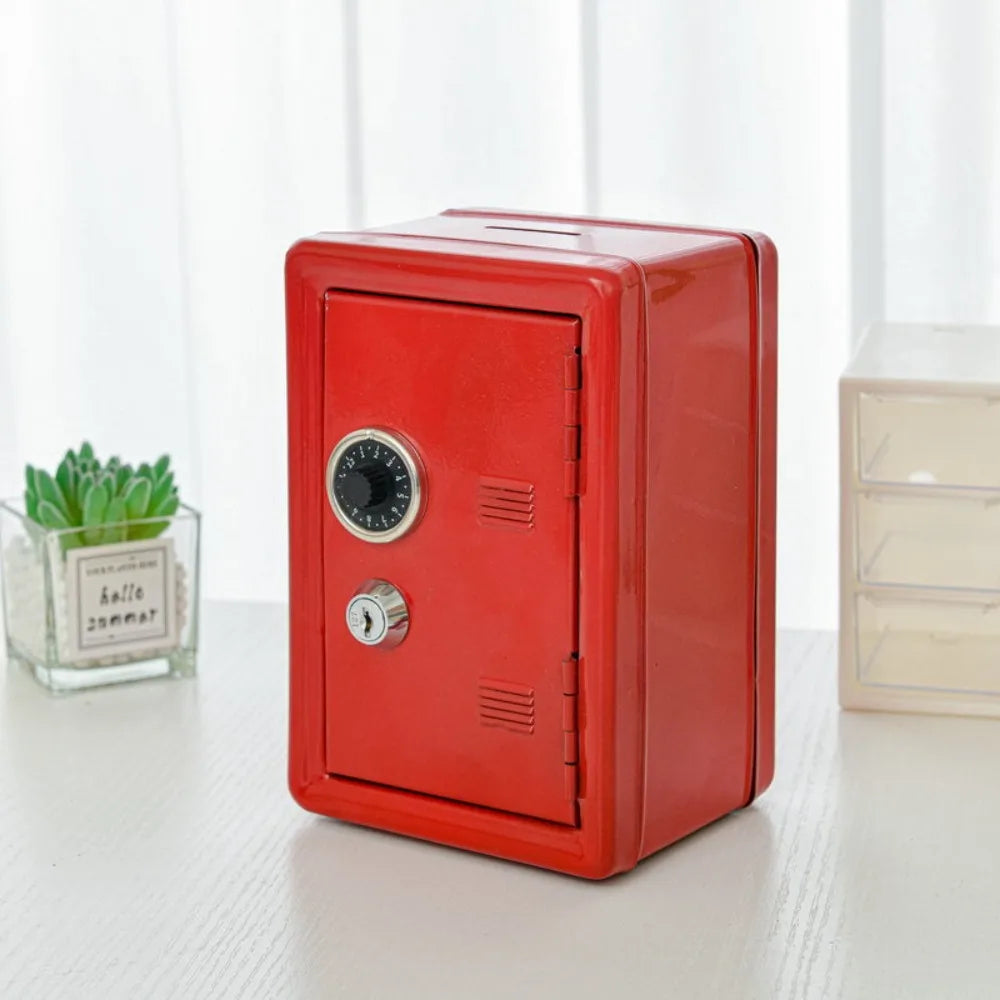 Mini Metal Safe Creative Savings Money Box (Random Colours)