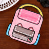 4-Piece Cartoon Backpack Self-Sealing Storage Bags - Cute Ziplock Pouch Set