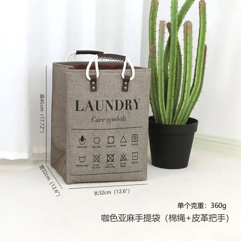 Premium Waterproof Fabric Laundry Basket hamper
