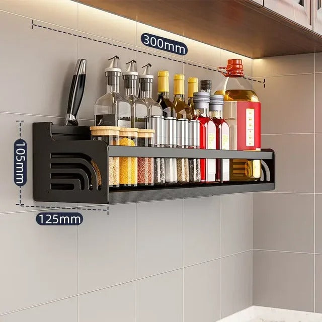 Multifunctional Spice Rack - Space Aluminum Kitchen Organizer