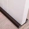 Premium Leatherette Door Draft Stopper - Double-Sided Foam Seal