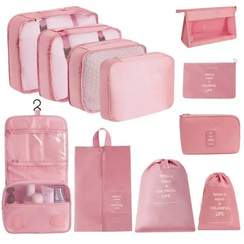9pc Travel Packing Cubes - Ultimate Luggage Organizer Set