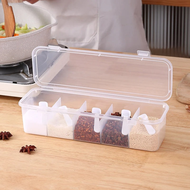 Winged Dragon 4-Grid Spice Box - Kitchen Organizer