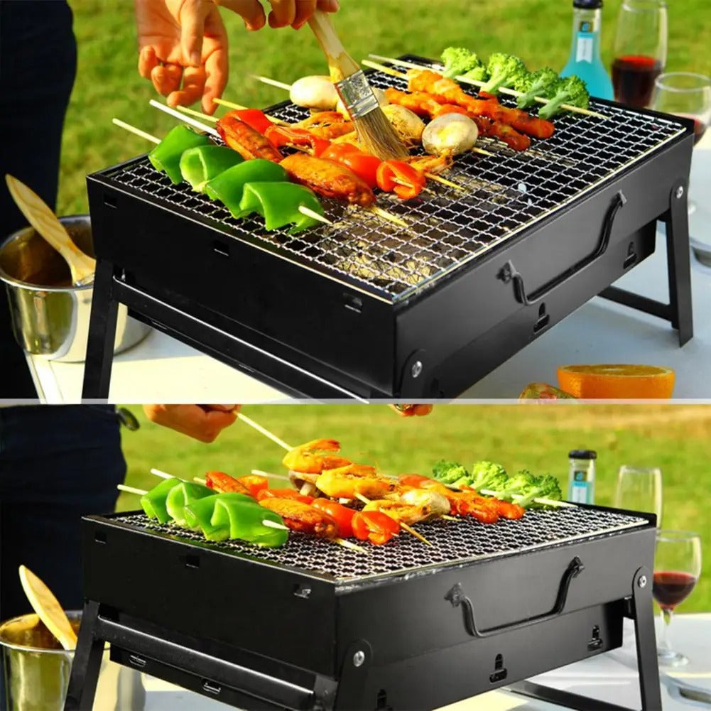 SizzleMaster Original Heavy-Quality Portable Charcoal BBQ Grill