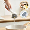 360° Rotatable Soap Dispensing Dish Brush – Advanced Kitchen Scrubber