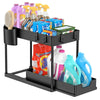 2-Layer Under Sink Multi-Purpose Moveable Storage Rack