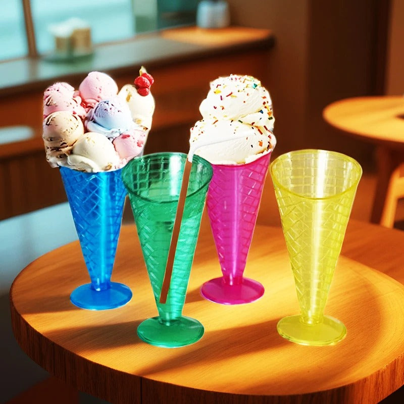Colorful Ice Cream Bowl – Individual Tulip Dessert Bowl