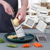 Multi-Function Stainless Steel Chopper – Manual Vegetable Slicer & Grater