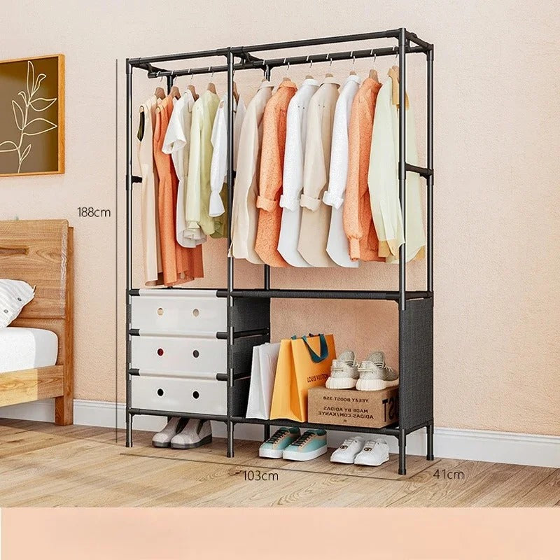 Multi-Functional Modular Wardrobe System – Heavy-Duty Space-Saving