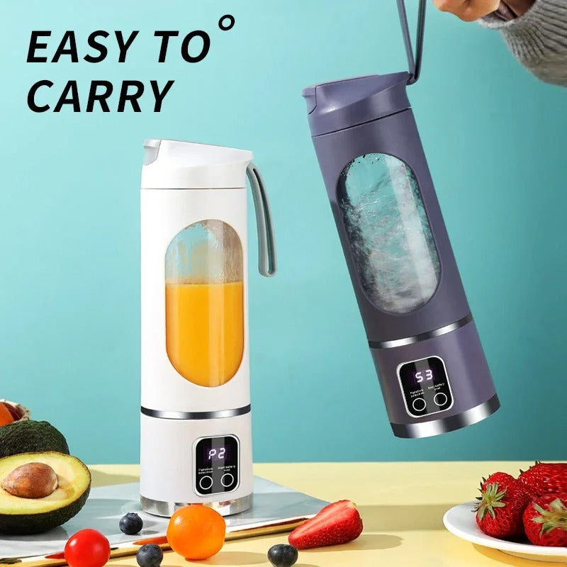 Pro-Blend Portable Smoothie Blender – 450ml Smart Juicer Cup with LED Display