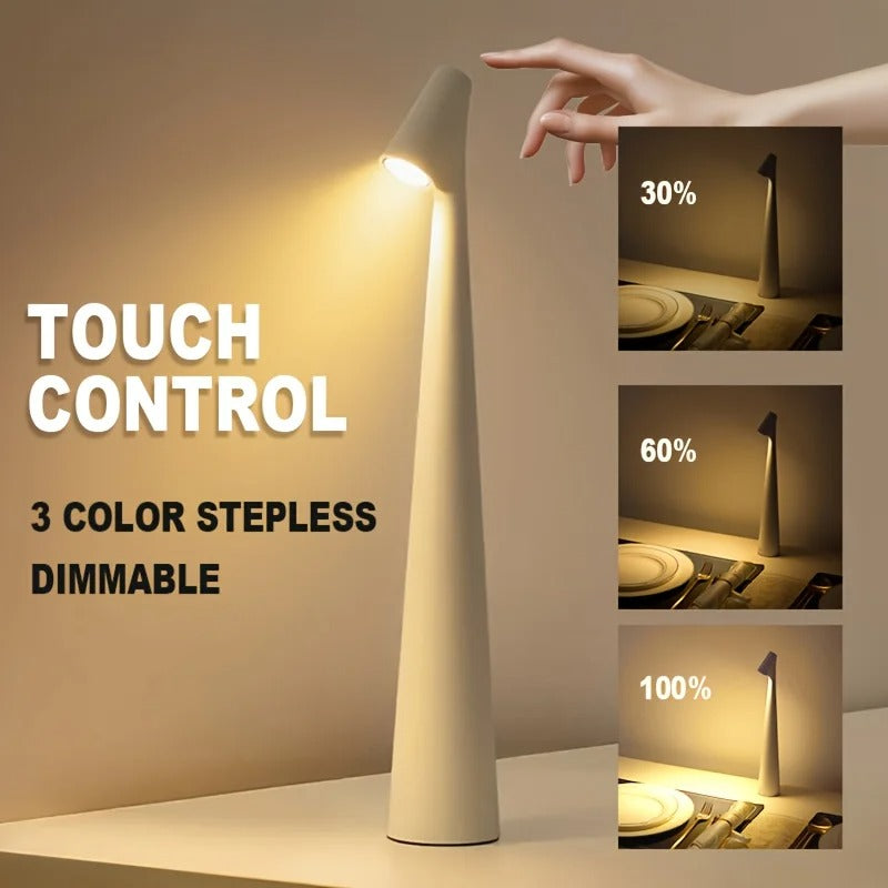 Portable LED Touch Lamp – Dimmable Wireless Light (Random Color)