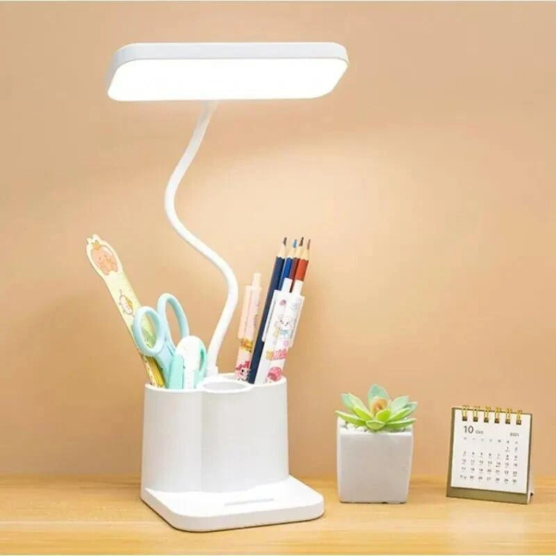 LED Desktop Study Table Lamp – Eye-Protection Reading Light with Flexible Arm