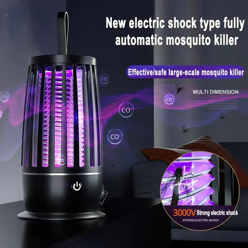 4000mAh Rechargeable Electric Mosquito Killer Lamp – Silent Zapper