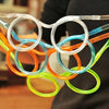 Fun Eye-Glasses Drinking Straw