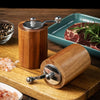 Premium Hand-Cranked Solid Wood Pepper Grinder Mill