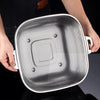 Premium Stainless Steel Rice Colander – Heavy-Duty Fine Mesh Strainer for Kitchen & Grain