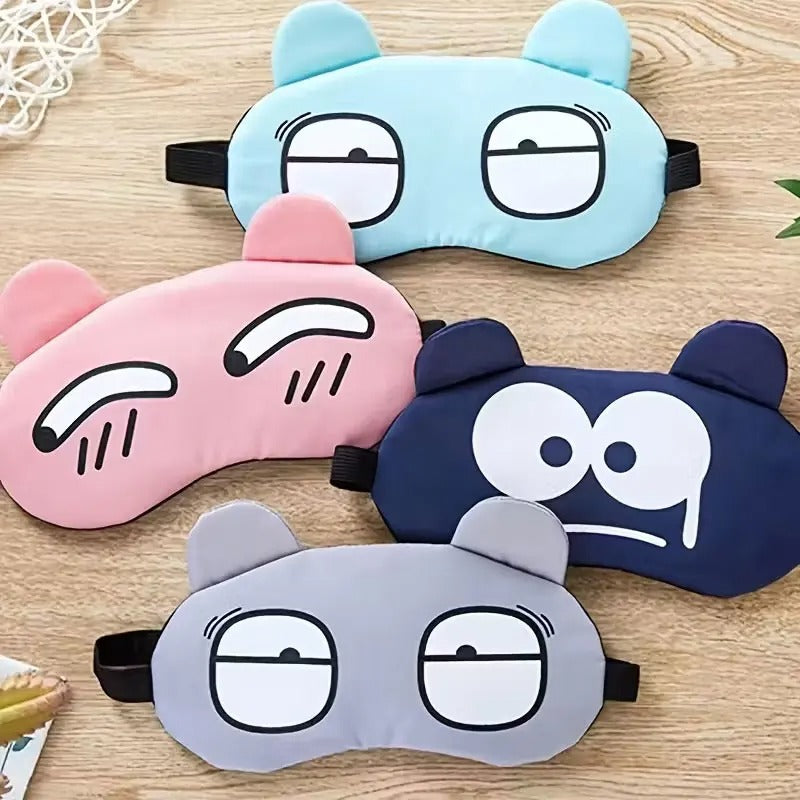 Cute Animal Sleep Mask with Removable Cooling Ice Bag (Random Design)