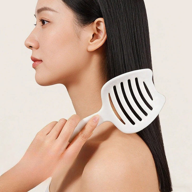 Fluffy Detangling Hair Brush with Scalp Massage Soft Bristles