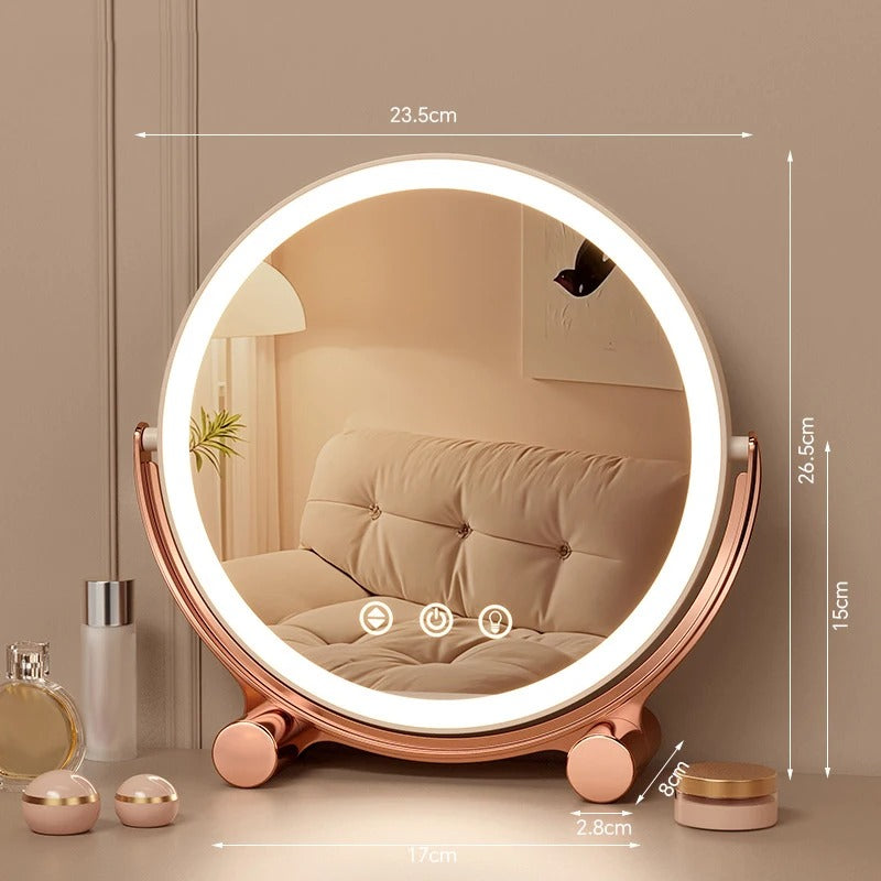 Premium LED Desktop Makeup Studio Mirror