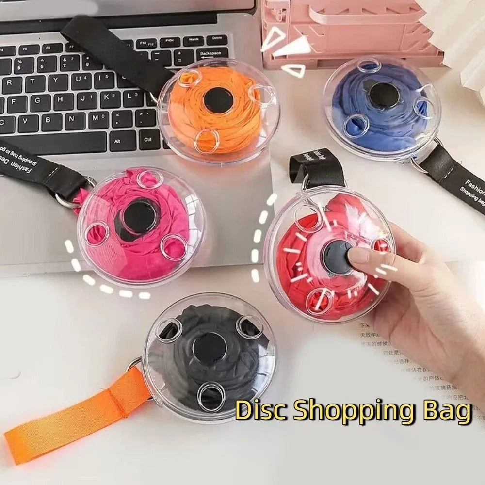 EcoRoll Portable Roll Up Shopping Bag with Disc Storage Case