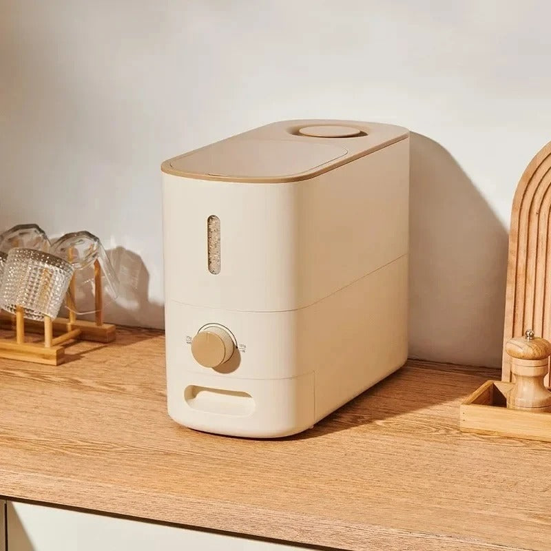 Ecoco Premium 10kg Quantitative Rice Bucket & Airtight Grain Dispenser