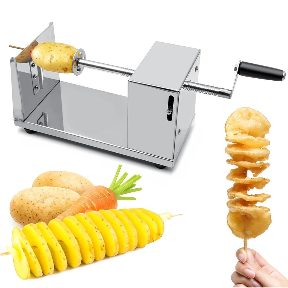 Stainless Steel Manual Potato Spiral Machine