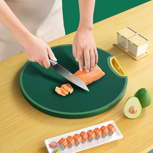 Premium Round Non-Slip Kitchen Cutting Board