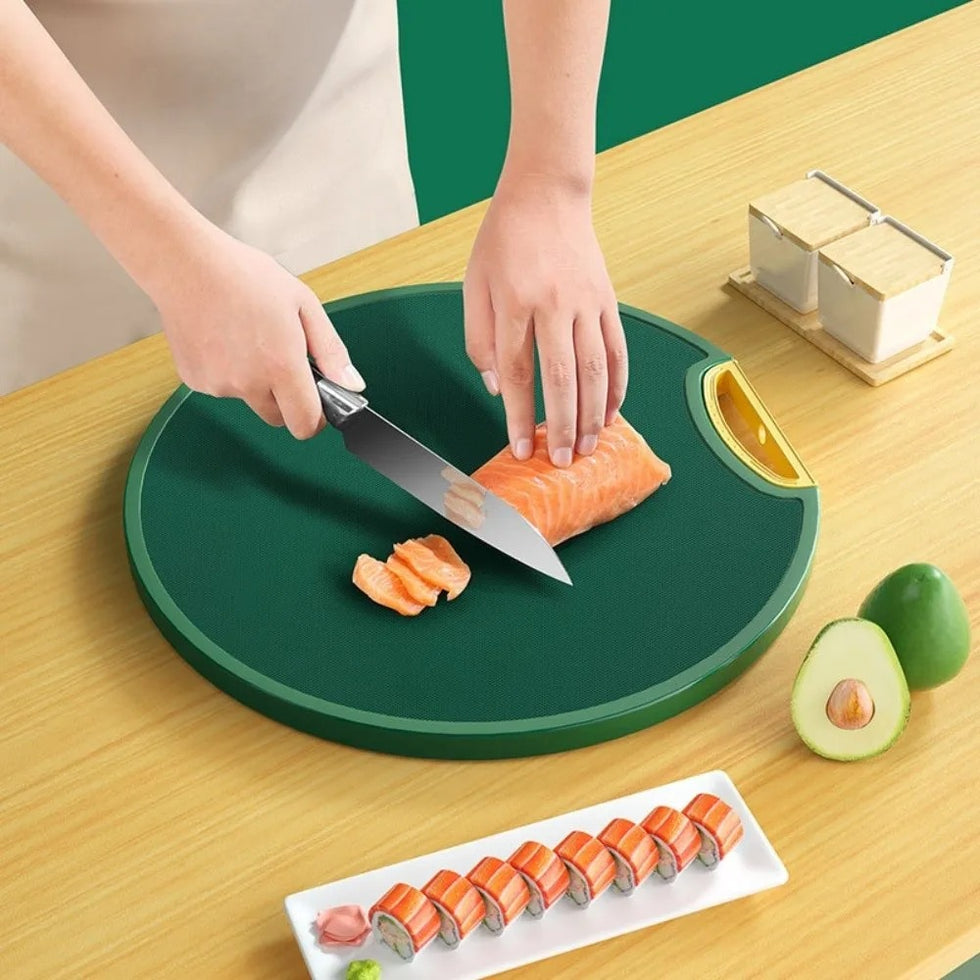 Premium Round Non-Slip Kitchen Cutting Board