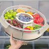 360° Rotating Serving Tray with Lid & Handle