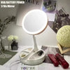 Premium Foldable Double-Sided LED Makeup Mirror