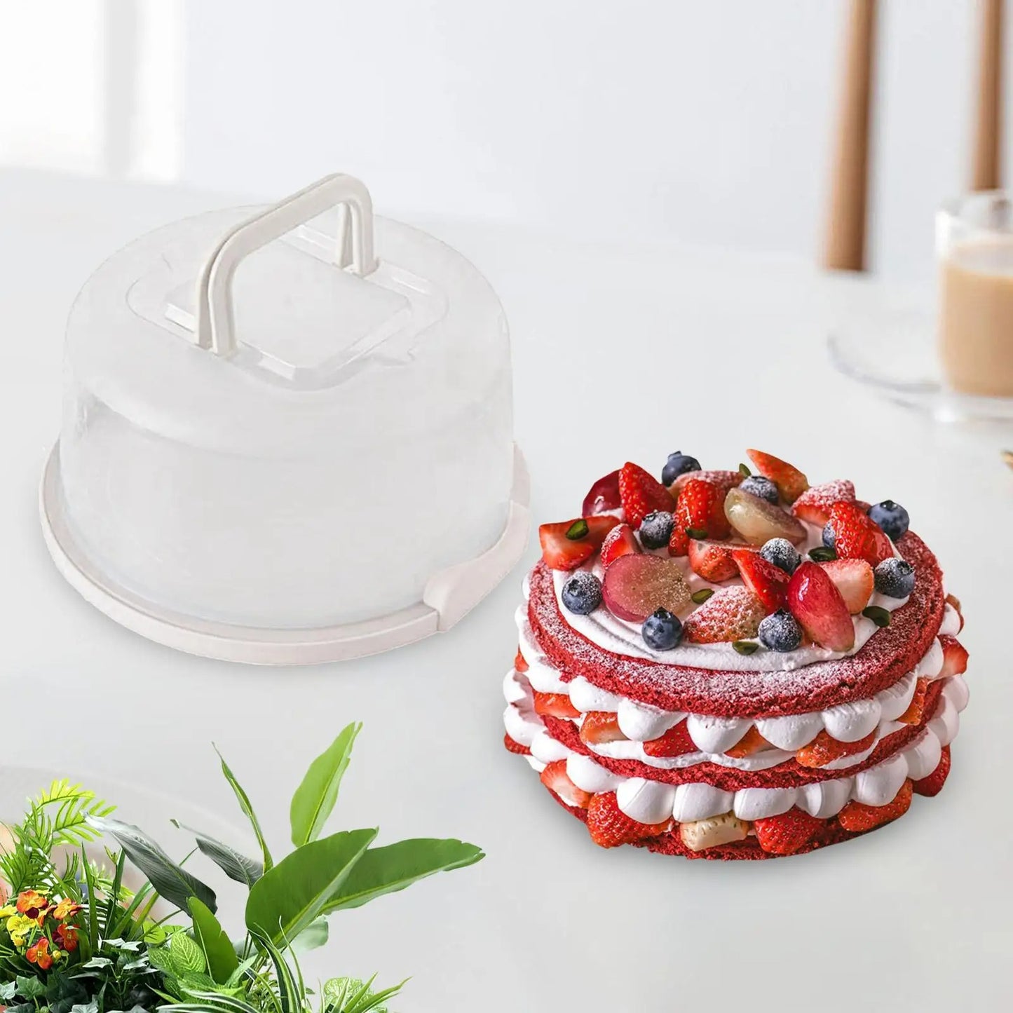 FreshLock Cake Carrier - Airtight Cake Storage Box