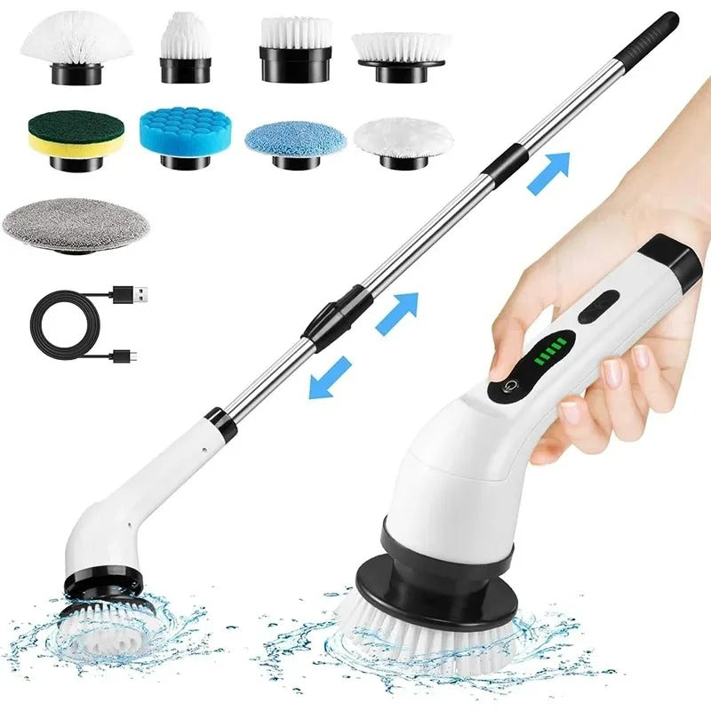 9-in-1 Multipurpose Electric Cleaning Brush – Cordless Deep Scrub