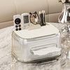 Multifunctional Tissue Box Organizer – Integrated Desktop Holder & Remote Caddy