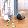 Sheep-Shaped Cotton Swab Holder – Crystal-Clear Vanity Organizer
