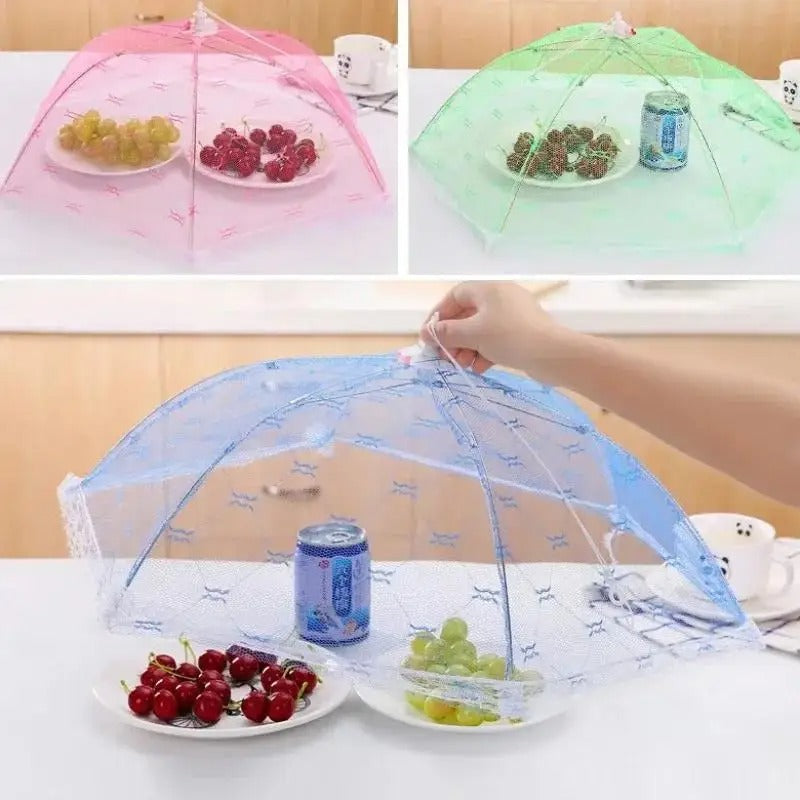 Foldable Mesh Food Cover – Elegant Kitchen Protection