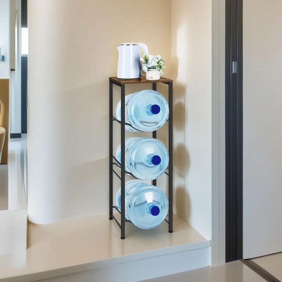 Premium Metal Water Dispenser Bottle Storage Organizer Stand