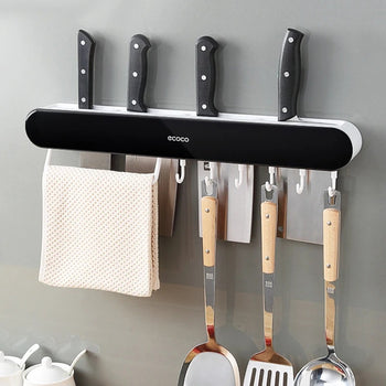 ECOCO Multifunctional Wall-Mounted Knife & Kitchen Tool Organizer (Long)