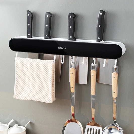 ECOCO Multifunctional Wall-Mounted Knife & Kitchen Tool Organizer (Long)
