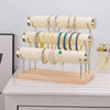 Premium Velvet Jewelry & Watch Display Stand – Tiered Bracelet Organizer (Random Color)