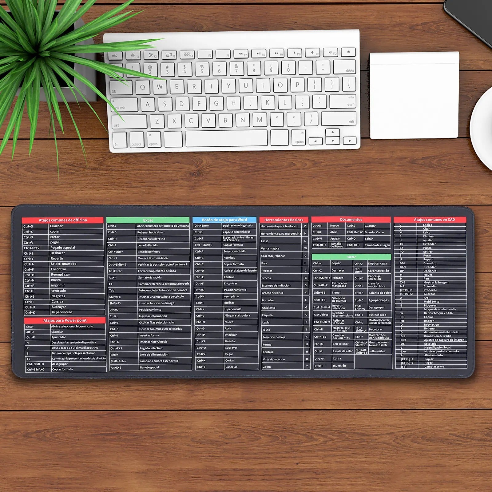 Professional Extended Shortcut Key Desktop Mat – 30x80cm