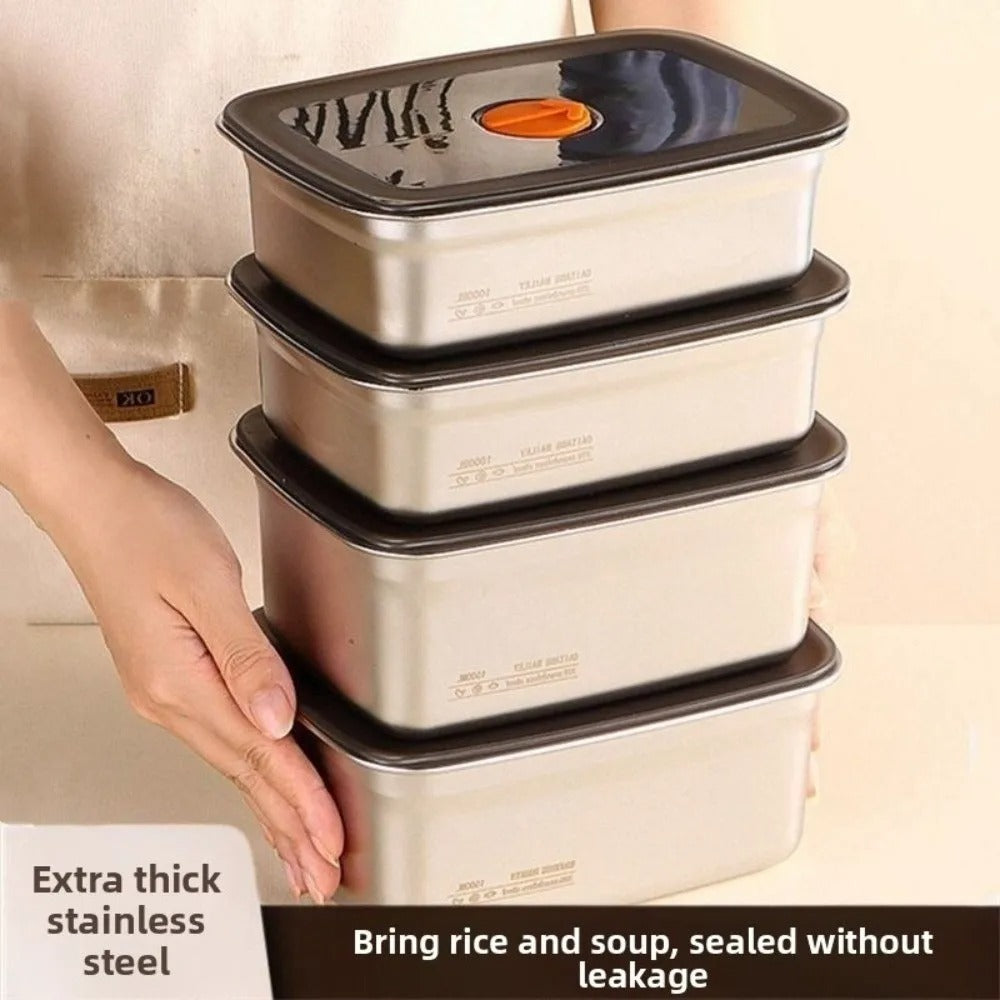 3-Piece Premium 304 Stainless Steel Airtight Storage Set