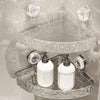 Acrylic Corner Suction Shelf – Drill-Free Bathroom Corner Rack