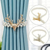 Elegant Decorative Flower Magnetic Curtain Tiebacks (Pair)
